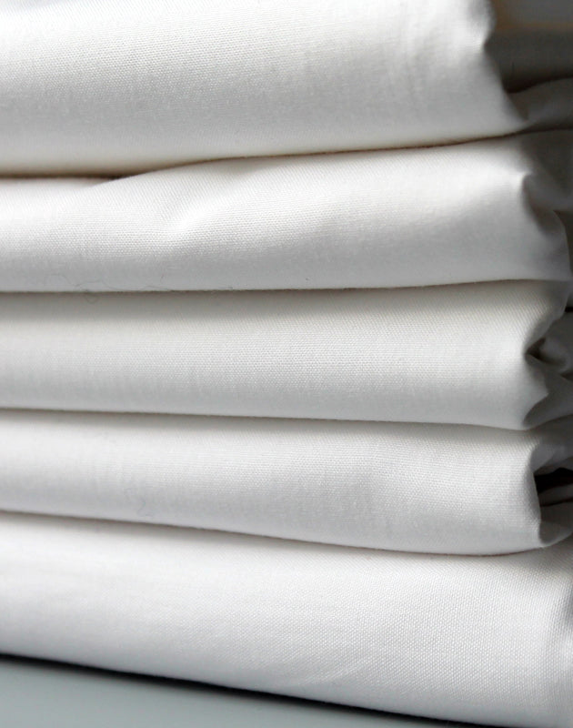 Drap housse en coton bio blanc