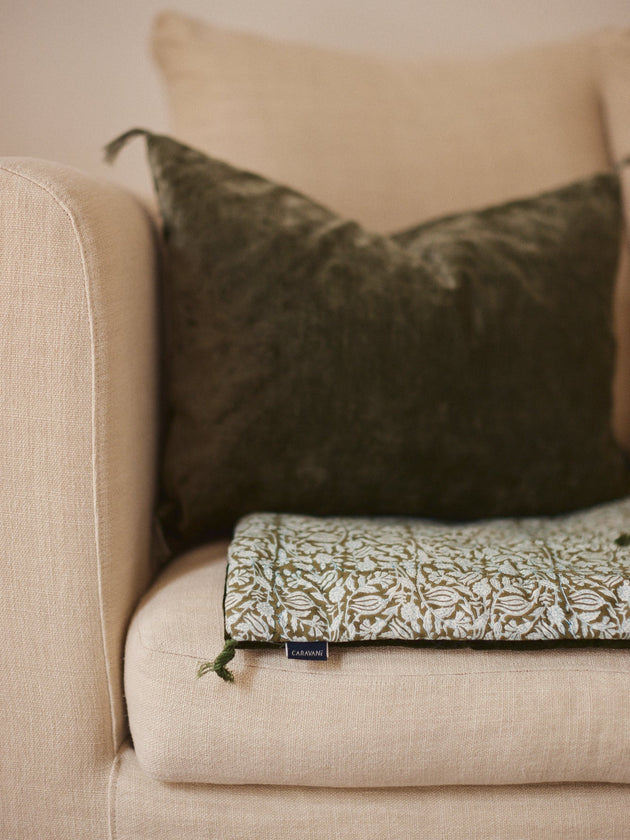 Sofa cover en velours et coton