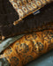 Literie : couvre-pied en velours de coton