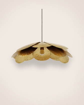 Suspension Cosmos laiton doré taille XL