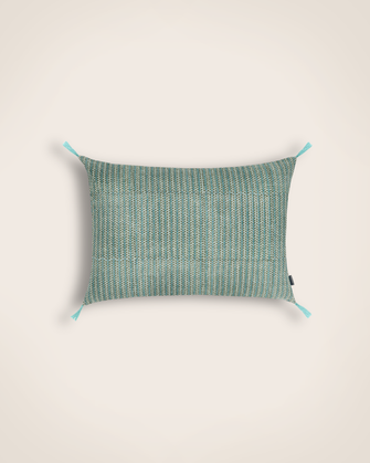 Housse de coussin Florio Lac en coton imprimé