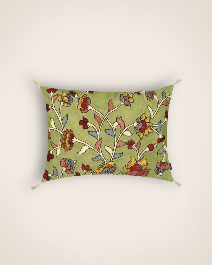 Housse de coussin Kalamkari