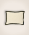 Housse de coussin Khadi Noir