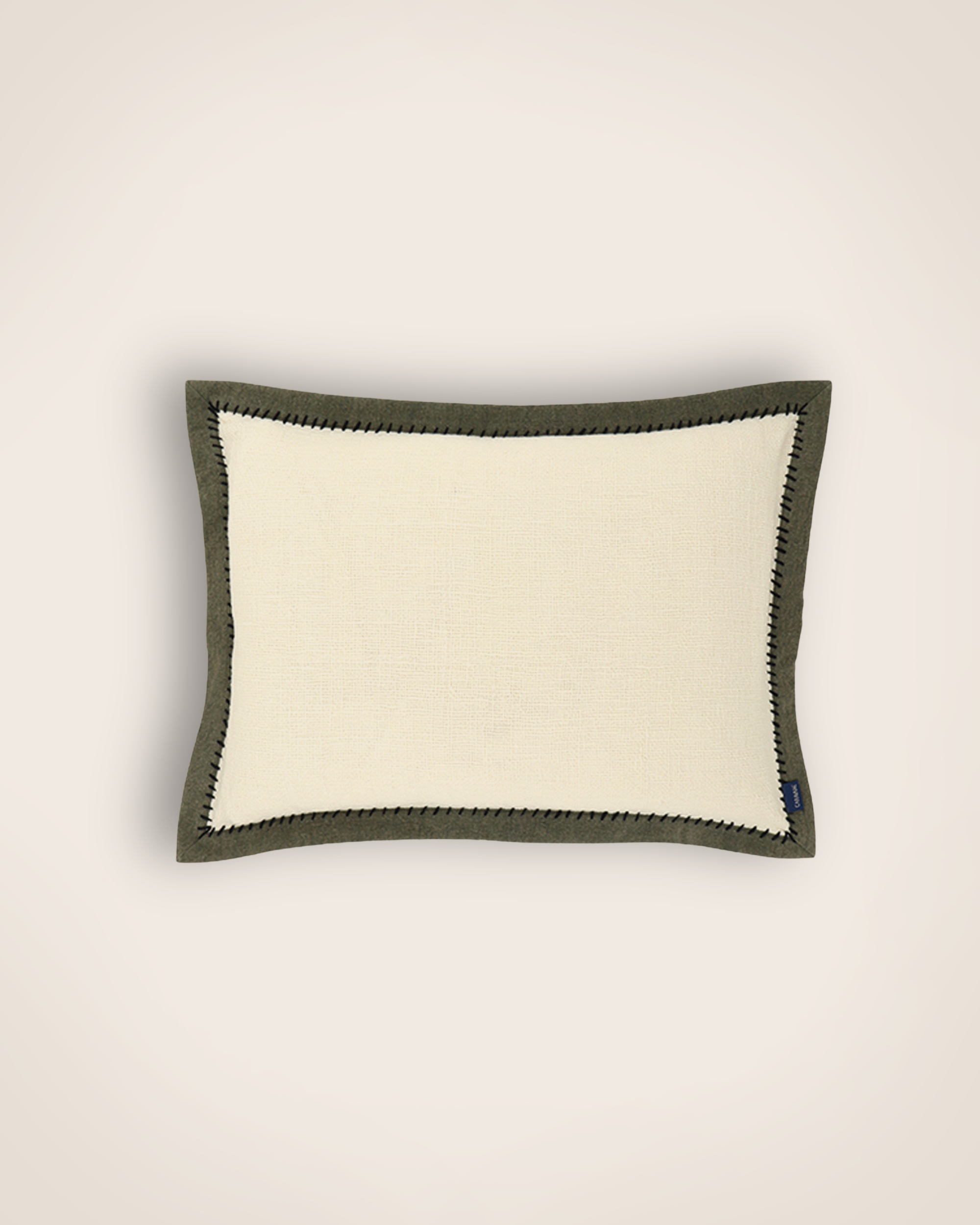 Housse de coussin Khadi Noir