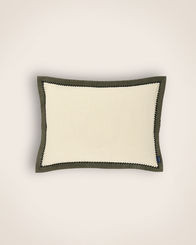 Housse de coussin Khadi Noir