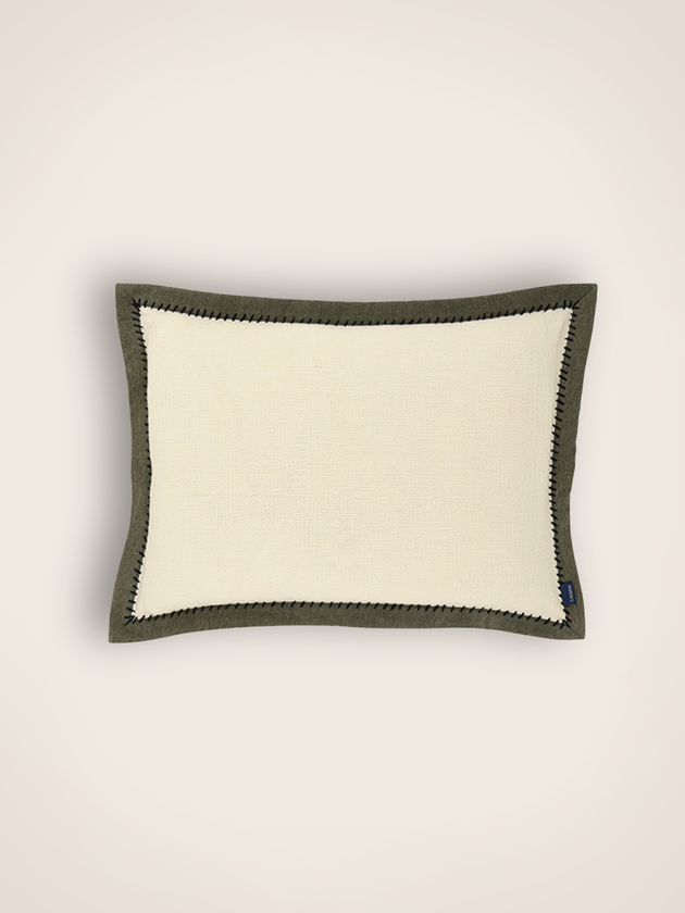 Housse de coussin Khadi Noir