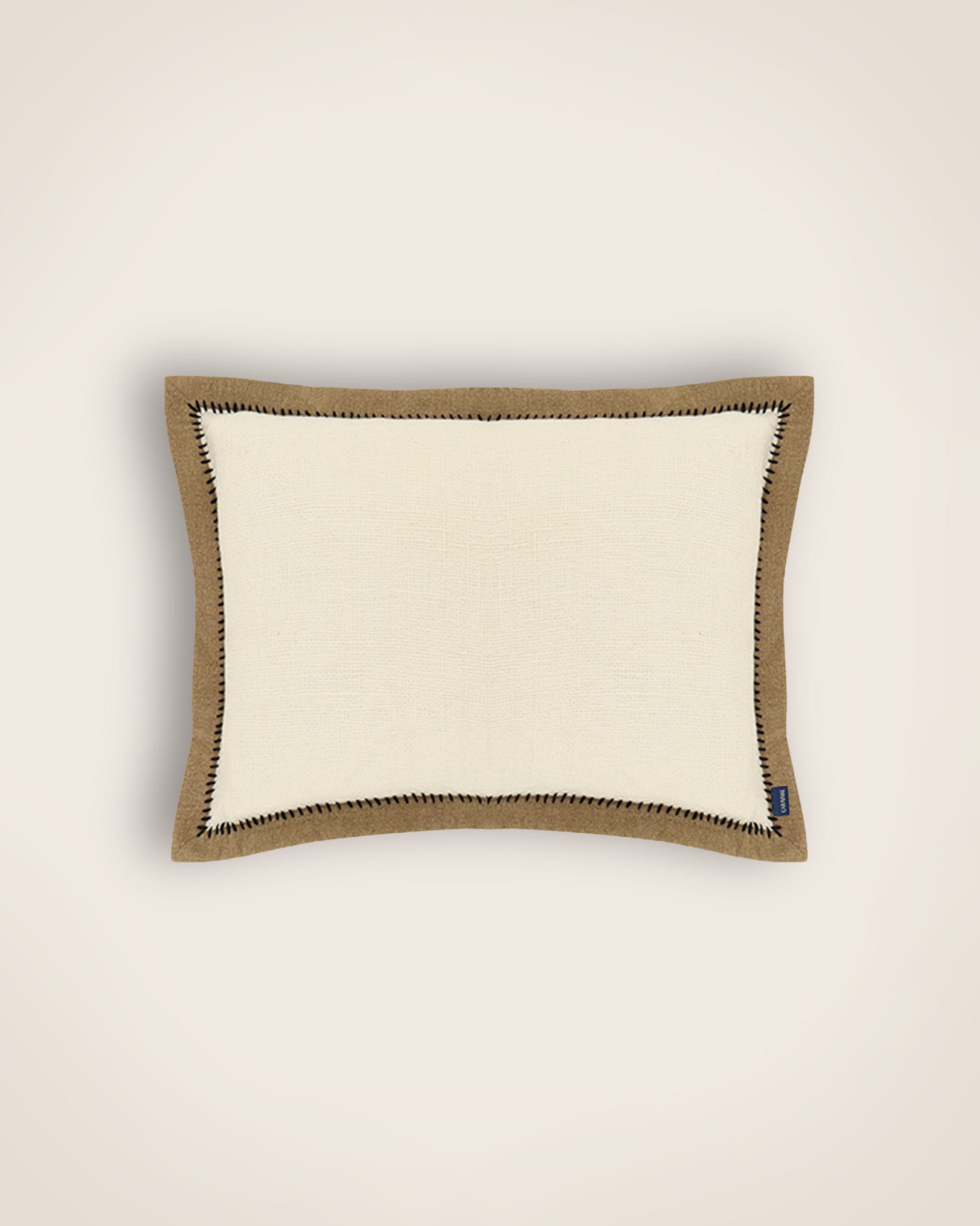 Housse de coussin Khadi Noir