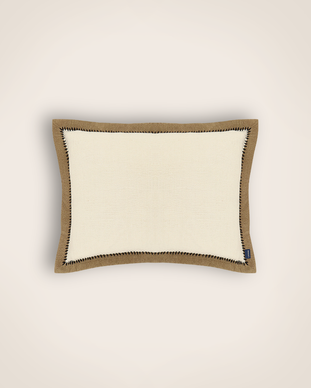 Housse de coussin Khadi Noir