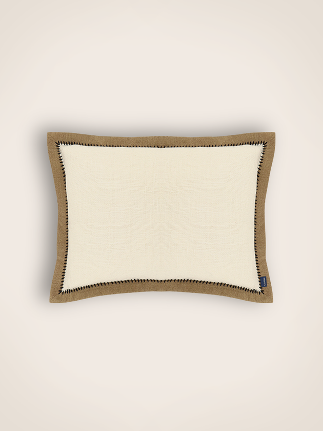 Housse de coussin Khadi Noir