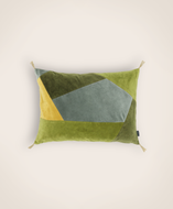 House de coussin Orion en velours lavé couleur Mousse