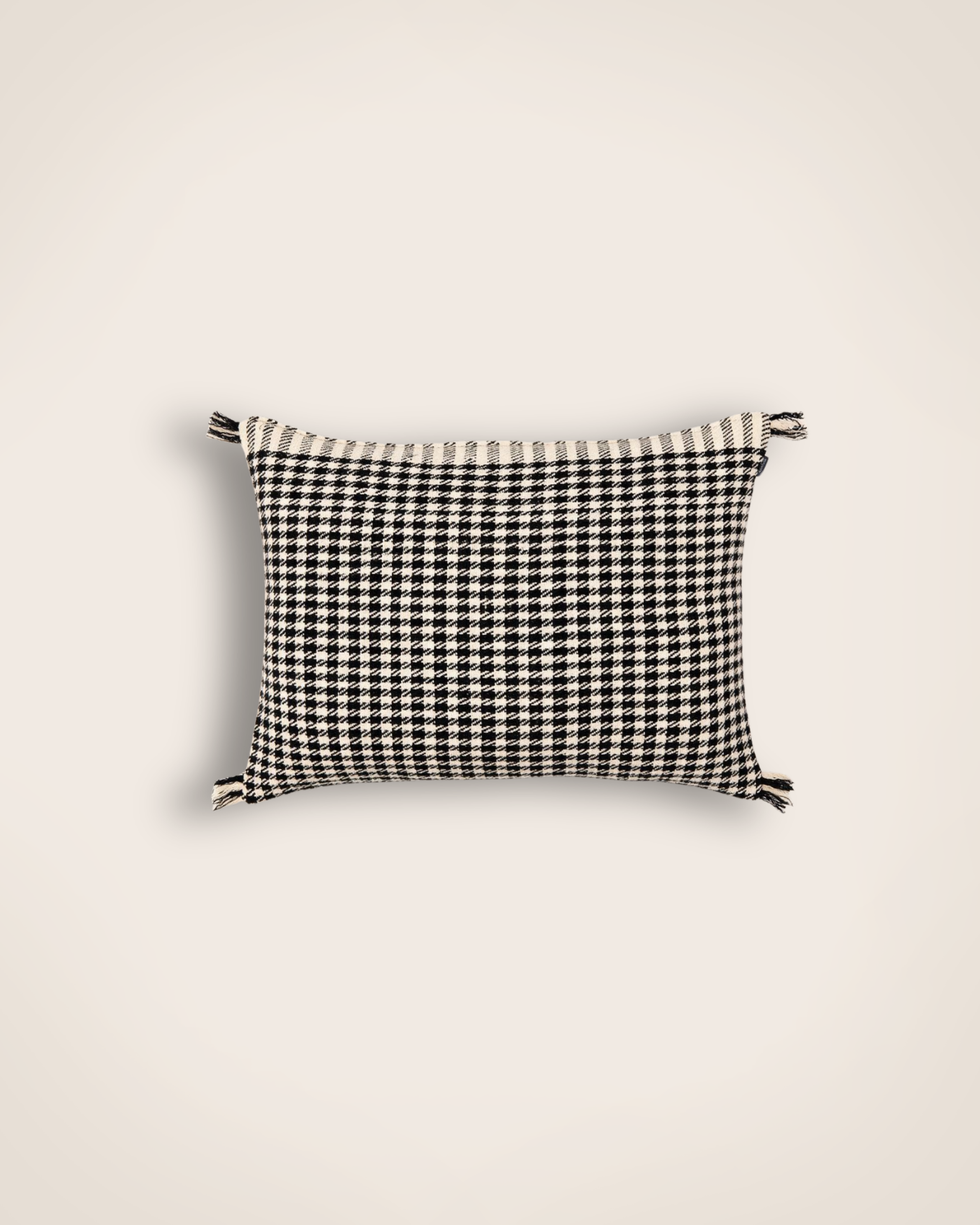 Housse de coussin pied de poule