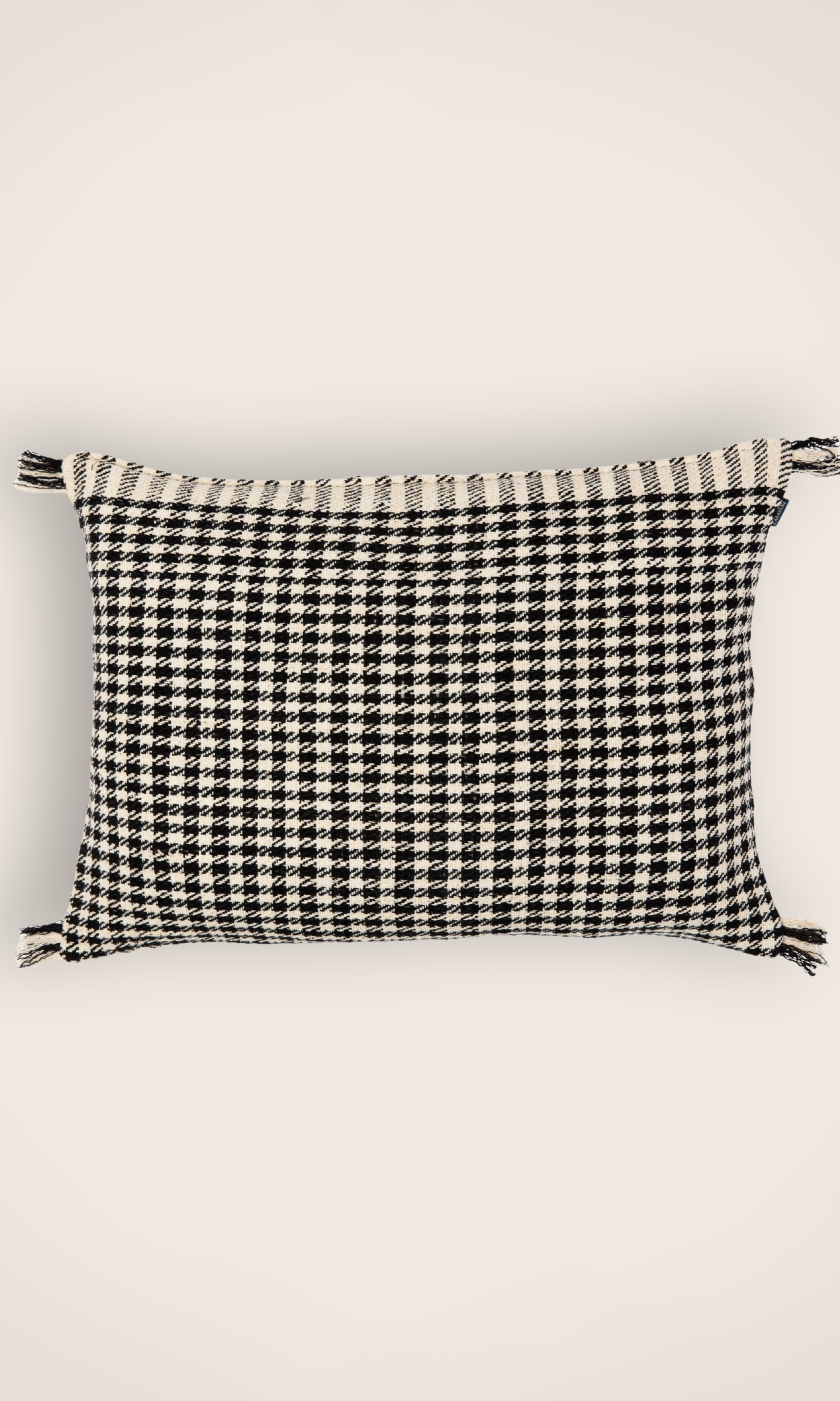 Housse de coussin pied de poule