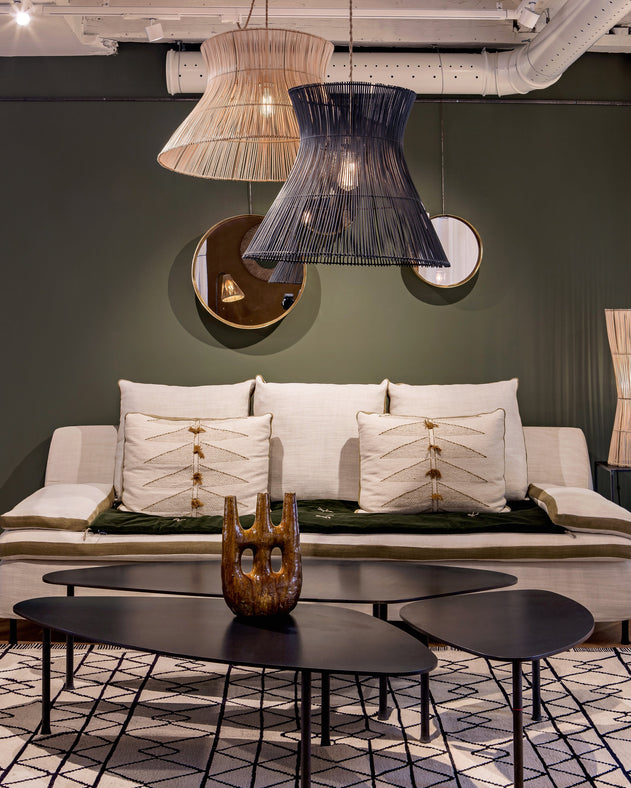 Luminaires Grandes suspensions en rotin 