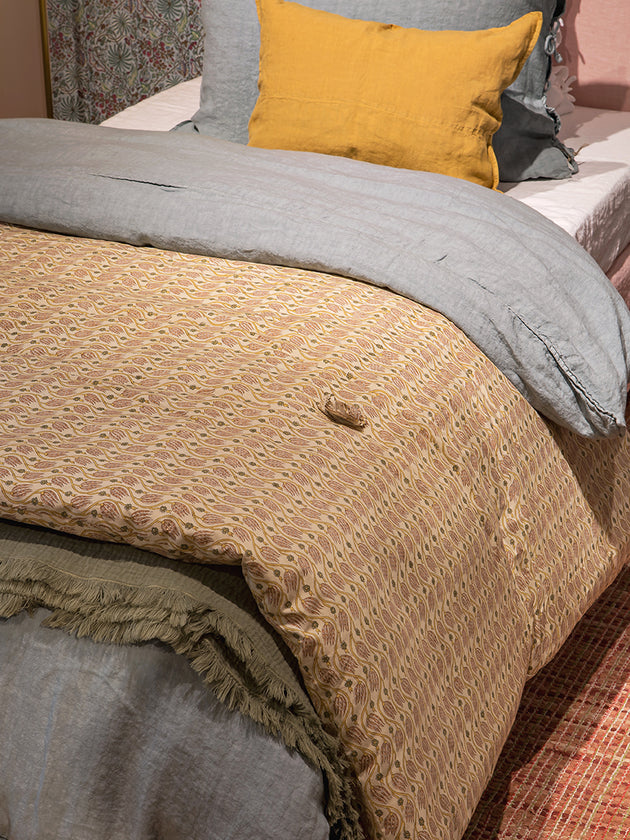 Courtepointe Tullio en coton à motifs pour bout de lit