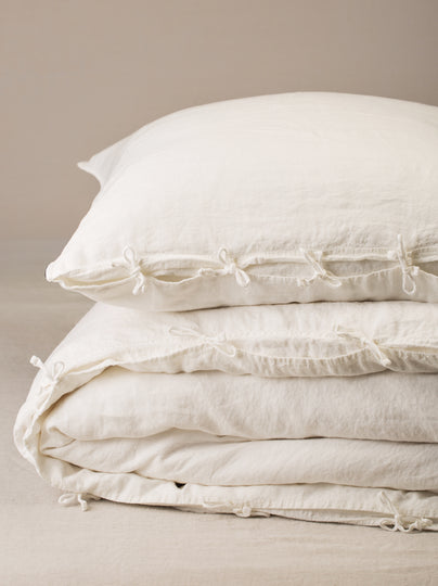 Parure de lit Selena - Blanc Cassé