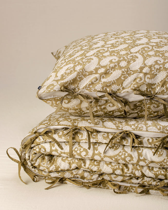 Paisley Bedding Set - Olive