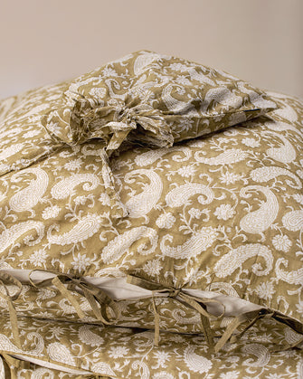 Parure de lit Paisley - Olive