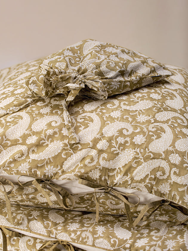 Paisley Bedding Set - Olive