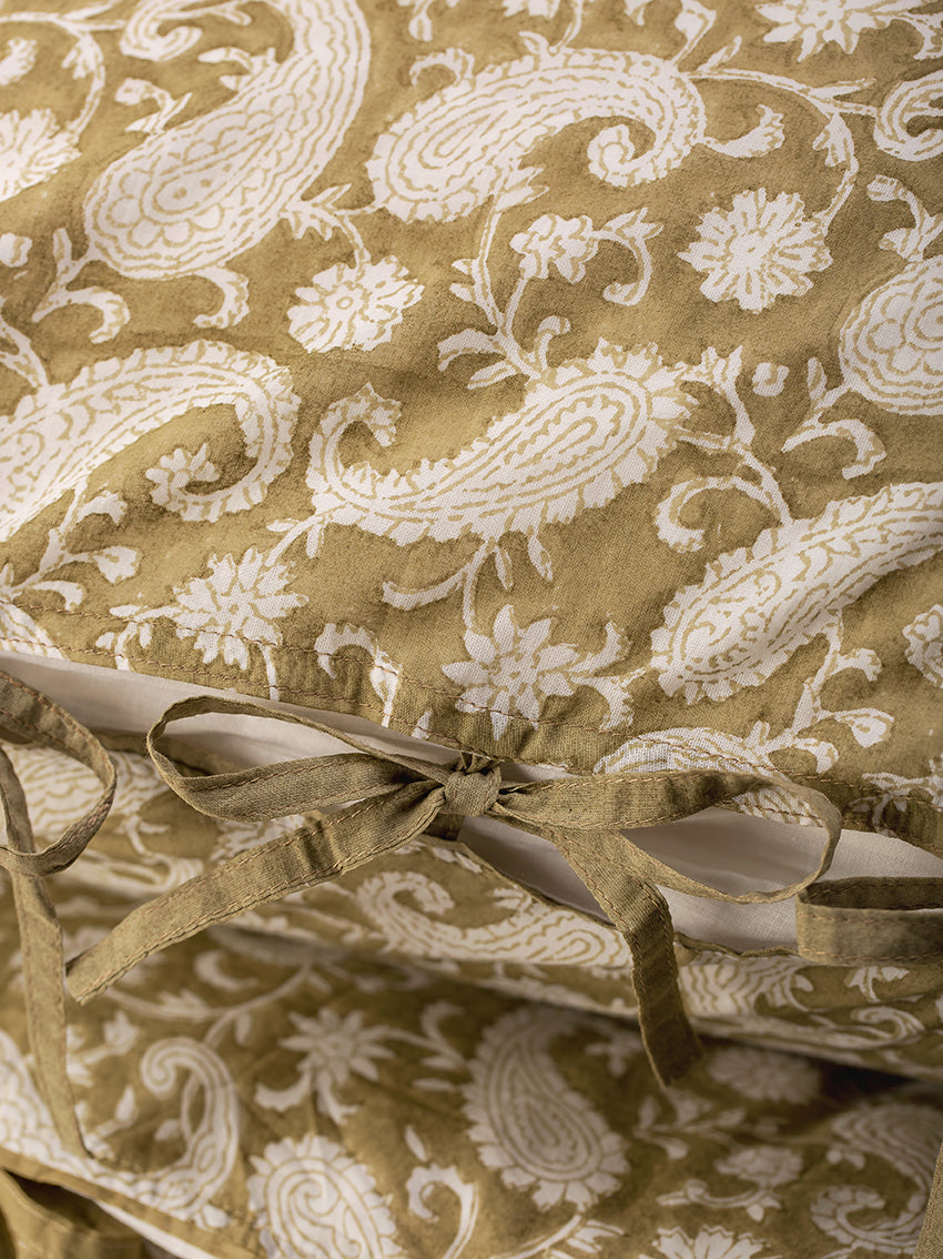Parure de lit Paisley - Olive