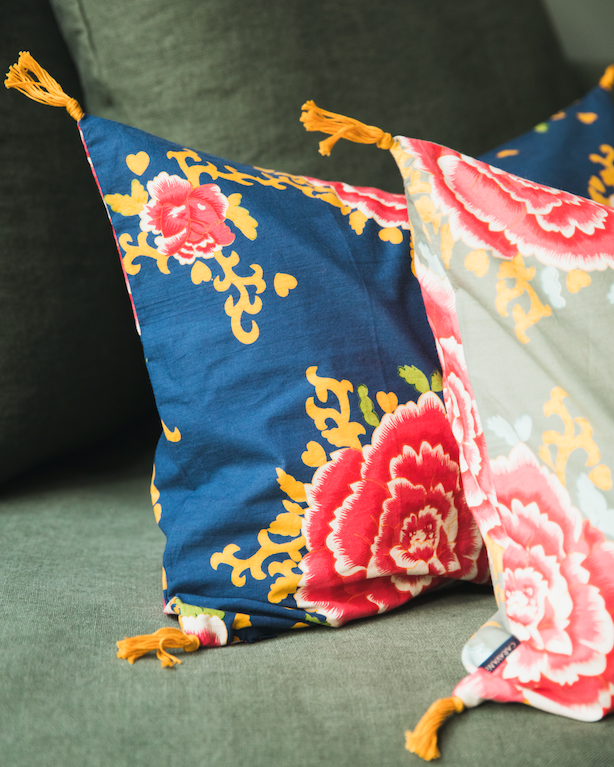 Housse de coussin Liao imprimée