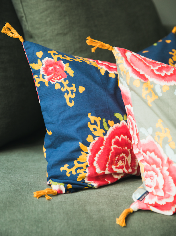 Housse de coussin Liao imprimée