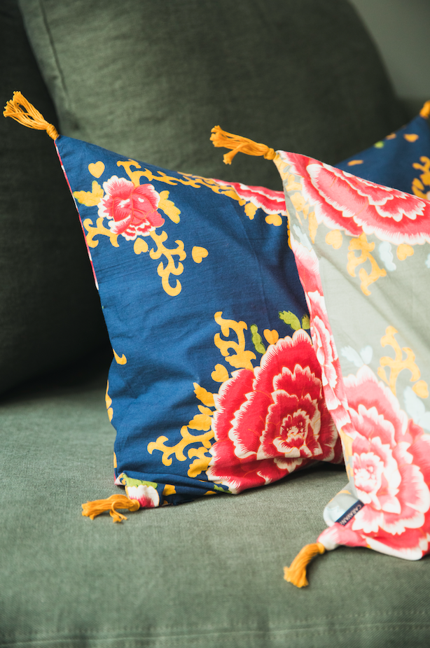 Housse de coussin Liao imprimée