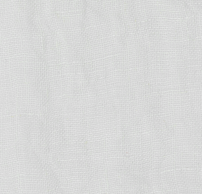 Tissu Costa blanc en voile de lin