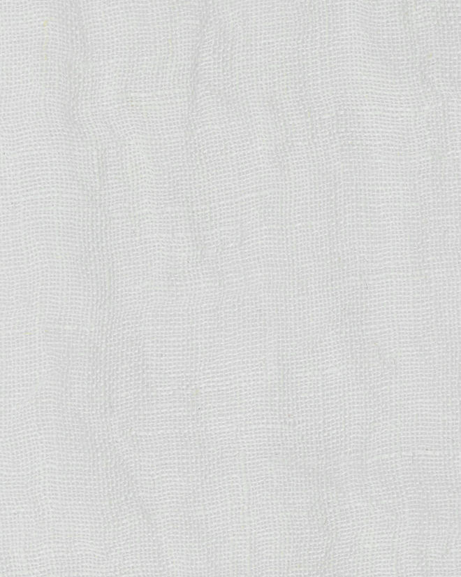 Tissu Costa blanc en voile de lin