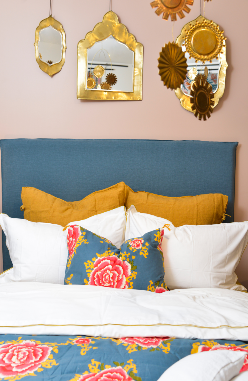 Literie : linge de lit en percale de coton bio blanc