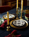 Bougeoir doré pour tables de fête
