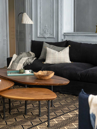 Inspiration grand canapé noir