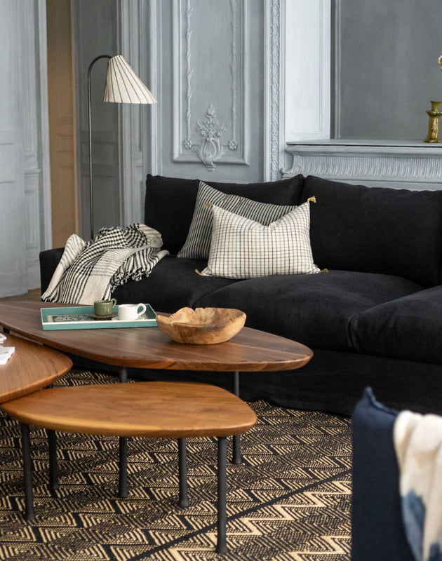 Inspiration grand canapé noir