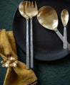 Couverts originaux argents et dorés