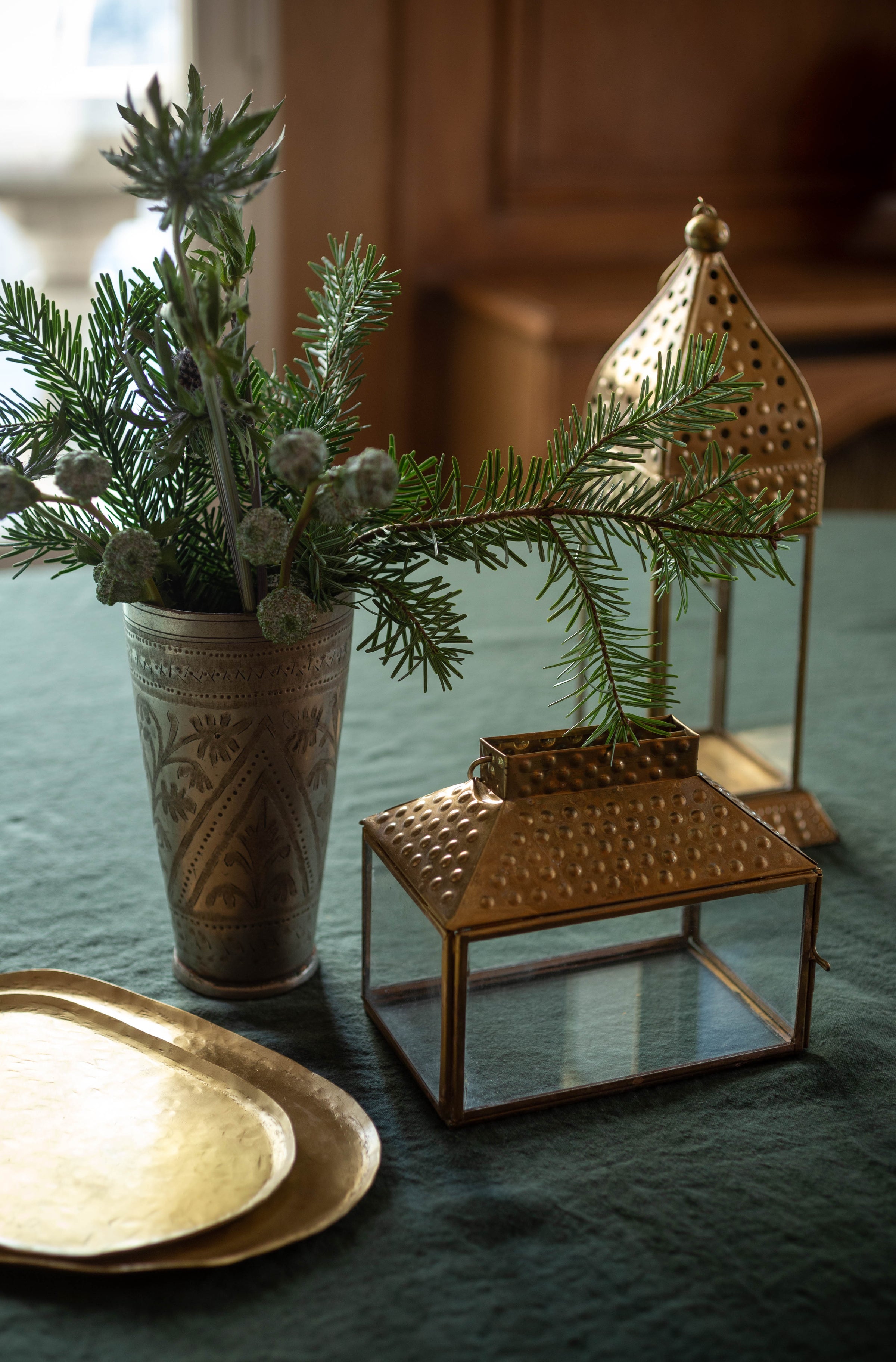 Art de la table : accessoire doré pour une table de fête