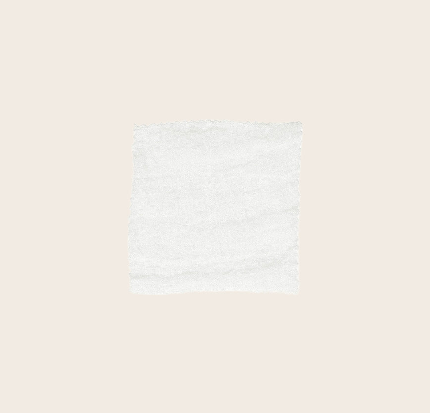 Echantillon du tissu Costa en voile de lin blanc