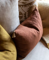 Elegant coussin en lin Luni teinte Biscuit
