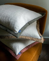 Housse de coussin Khadi Noir