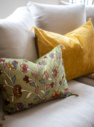 Housse de coussin Kalamkari