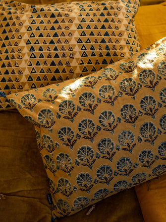 Ajrak cushion cover