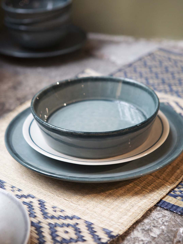 Lot de 4 assiettes Ecume ocean - Caravane