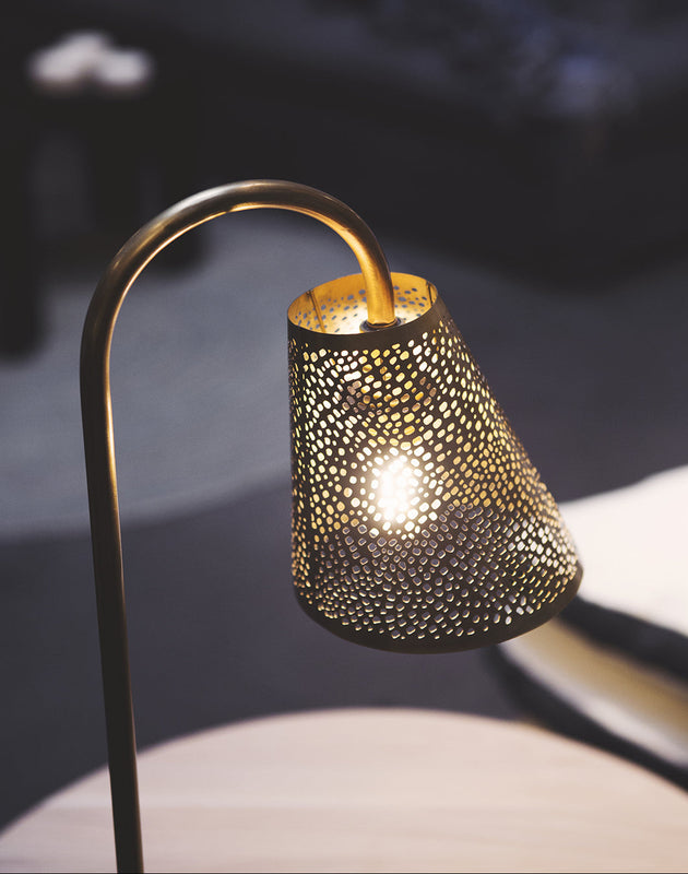 Lampe à poser en acier Ella bronze