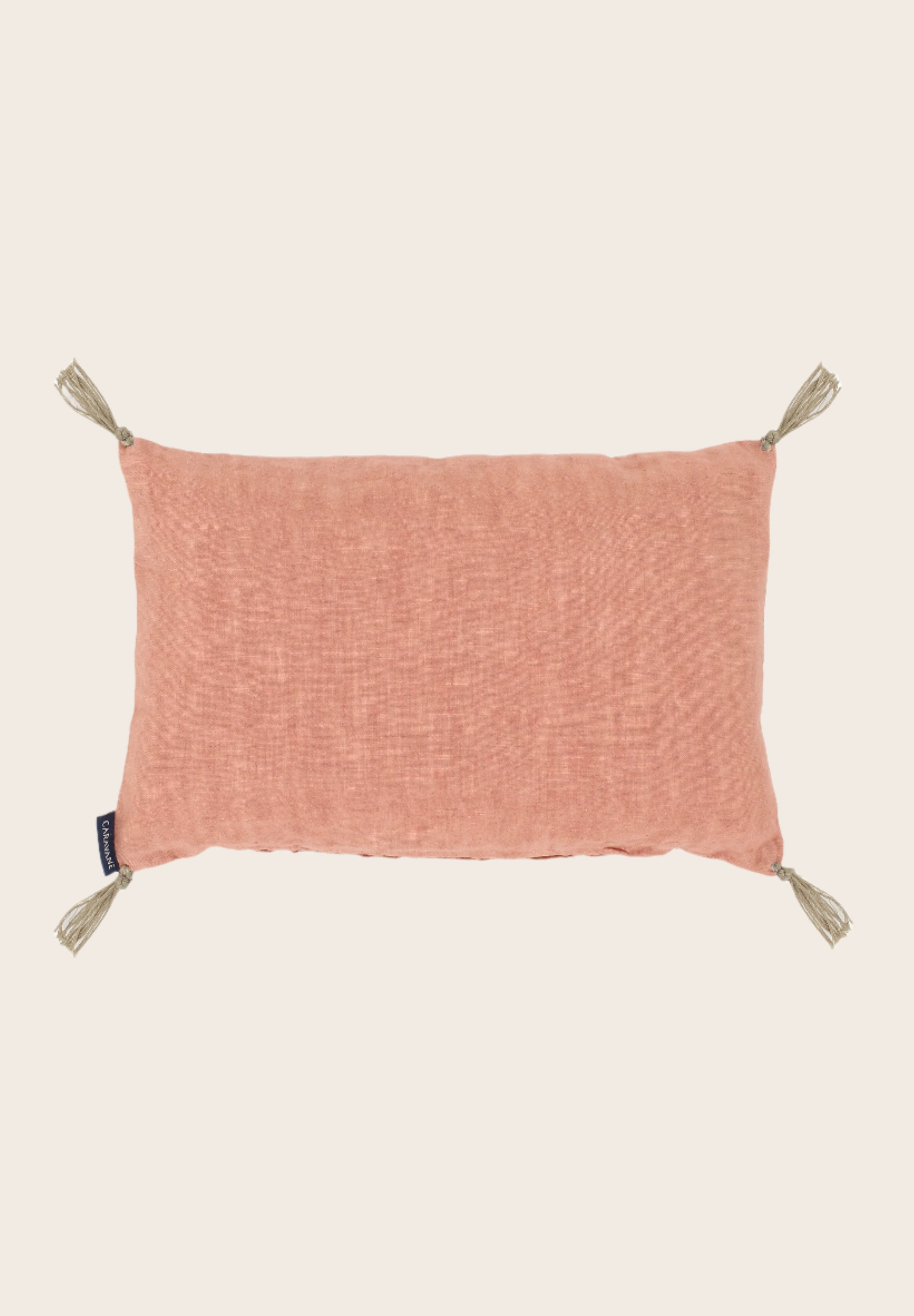 Coussins pour soutenir la nuque en lin lavé remplis de balles d'épeautre