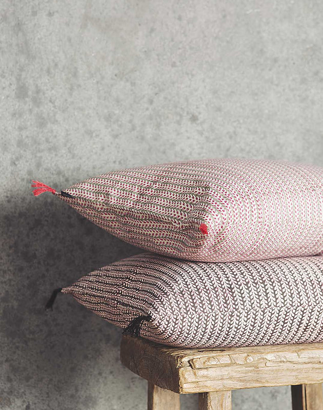 Housse de coussin Florio colorée à motifs