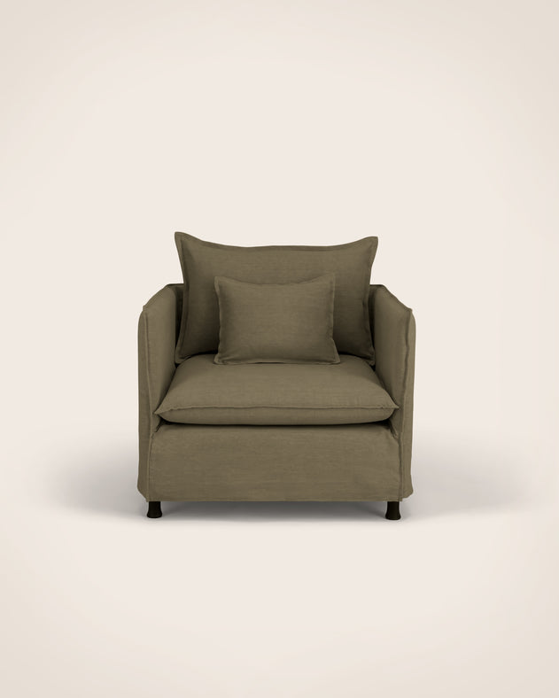 Fauteuil Holi - Tissu Sienna