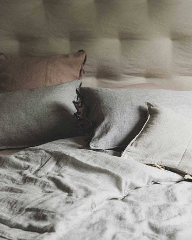 Linge de lit en lin lavé épuré et élégant