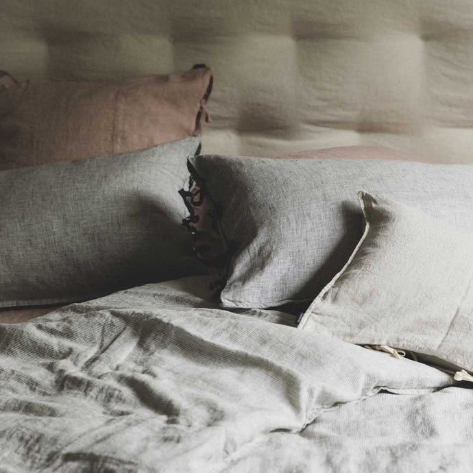 Linge de lit en lin lavé épuré et élégant