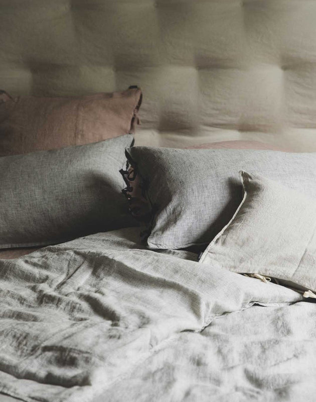 Linge de lit en lin lavé épuré et élégant