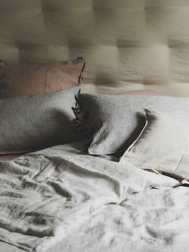 Linge de lit en lin lavé épuré et élégant