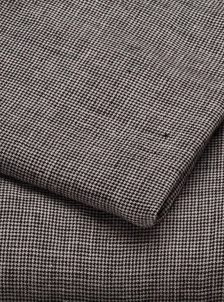 Linge de lit : drap avec un petit imprimé pied de poule