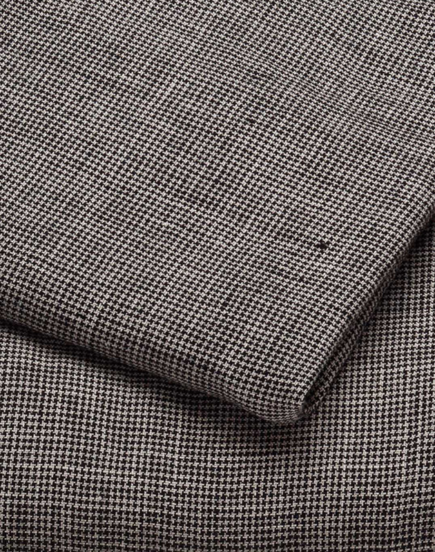 Linge de lit : drap avec un petit imprimé pied de poule